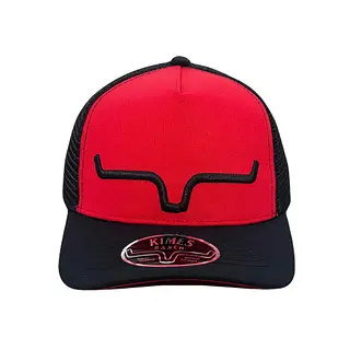 Gorra Kimes Roja Vicera Negra