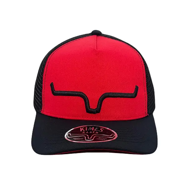 Gorra Kimes Roja Vicera Negra