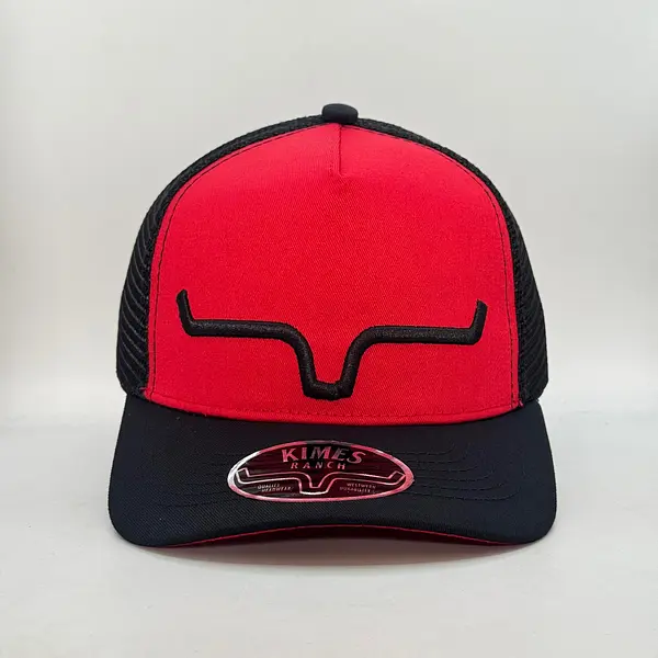 Gorra Kimes Roja Vicera Negra
