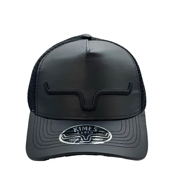Gorra Kimes Negra Cuerina
