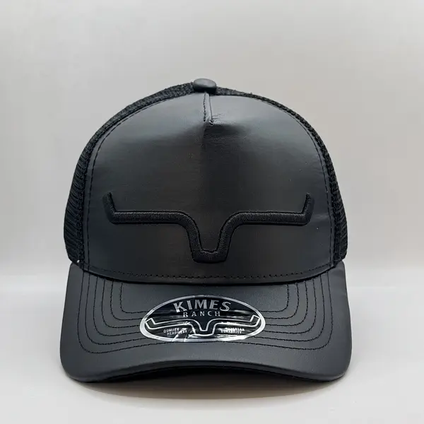 Gorra Kimes Negra Cuerina