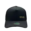 Gorra Negra Boss Dorado