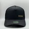 Gorra Negra Boss Dorado
