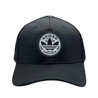 Gorra Adidas Negra Logo Circular