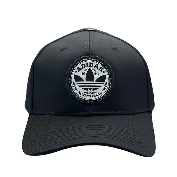 Gorra Adidas Negra Logo Circular