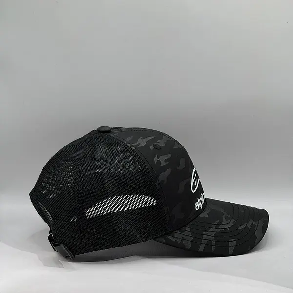Gorra Camuflada Negra Reflectiva
