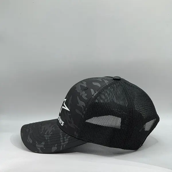 Gorra Camuflada Negra Reflectiva