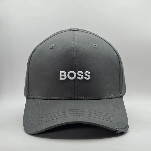 Boss Gris Letra Blanca
