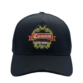 Gorra Clemont Estampado Dorado Rojo